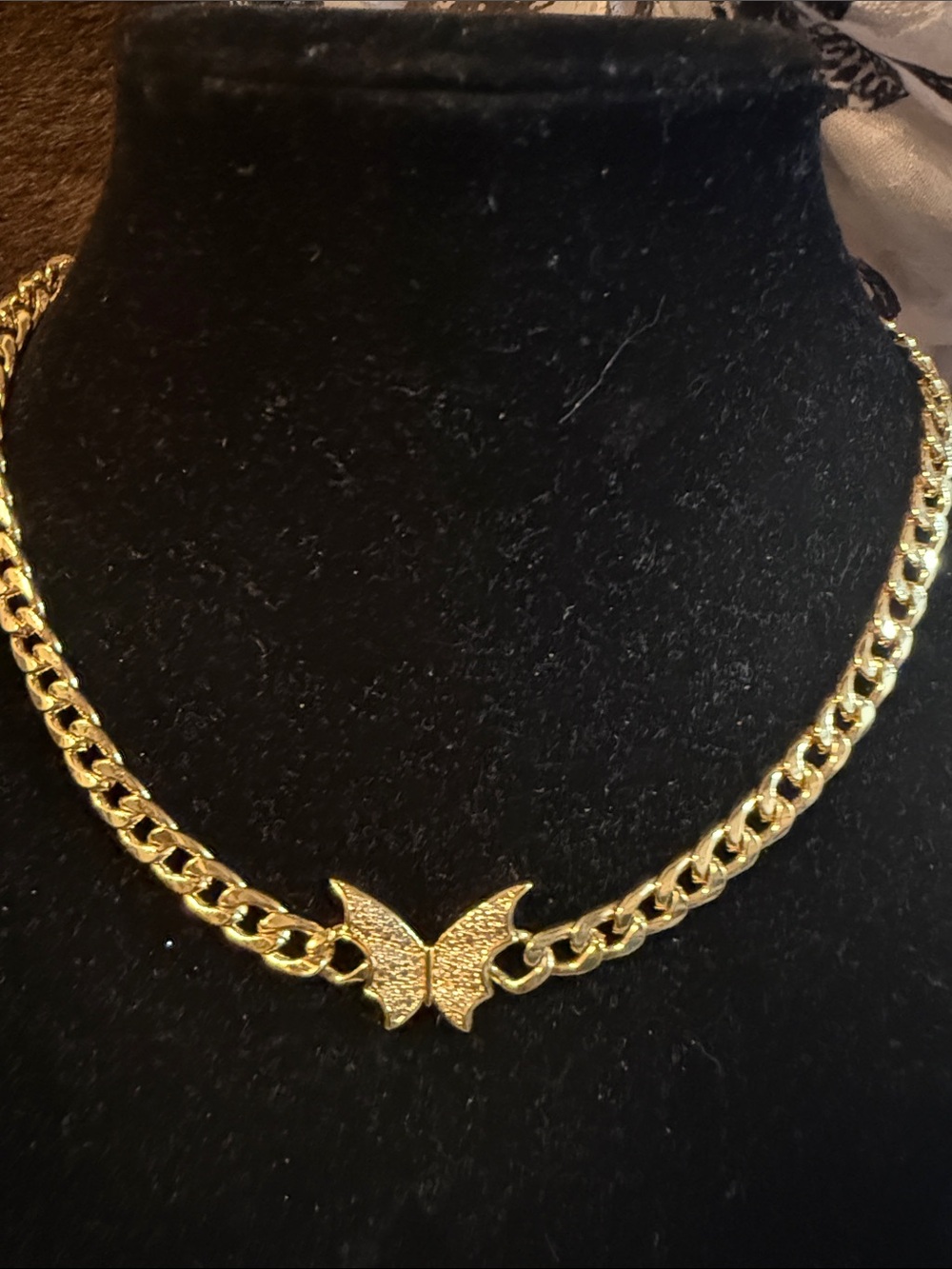 Gold Butterfly Link Necklace - Women Jewelry stainless steel